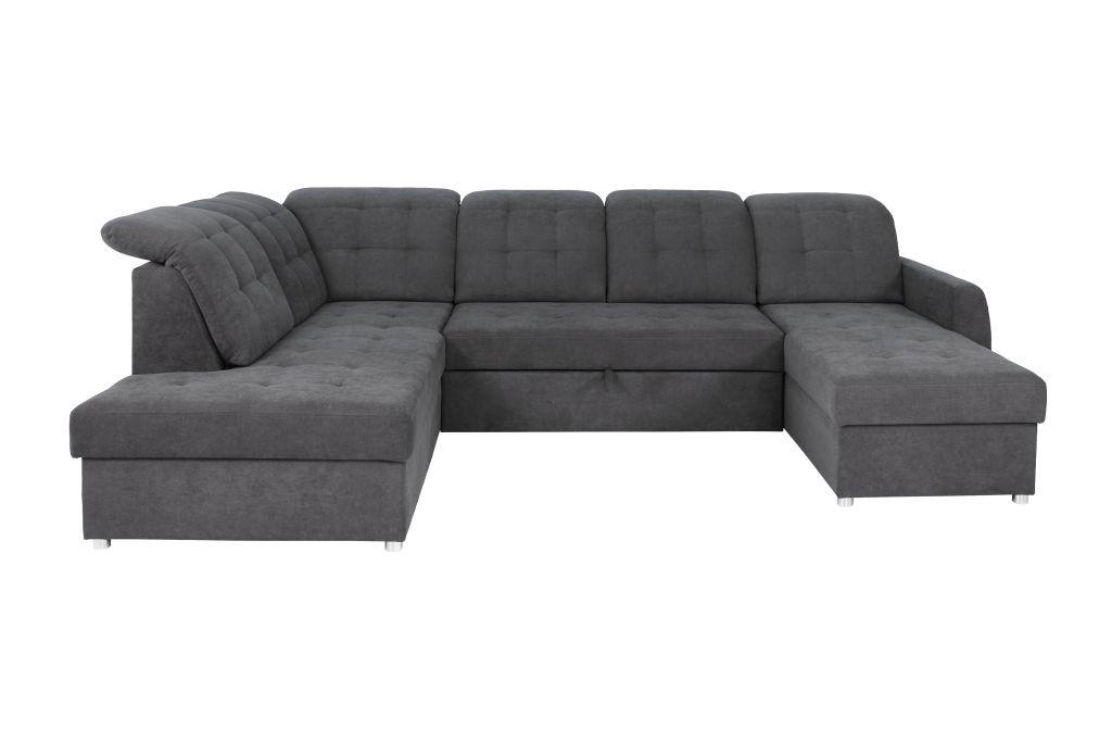 Coltar ATLAS - antracit, Modern, lemn/metal (207/306/174cm) - Modern Living