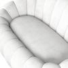 DIVAN LENA - Wit, Modern, Hout/Textiel (148/62/92cm) - Bessagi Home
