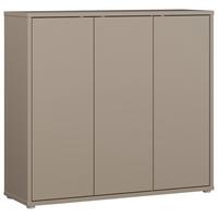 Omara Za Čevlje Alice, Rjavosiva - rjavosiva/siva, Moderno, umetna masa/leseni material (109,2/99,1/34,9cm) - Carryhome