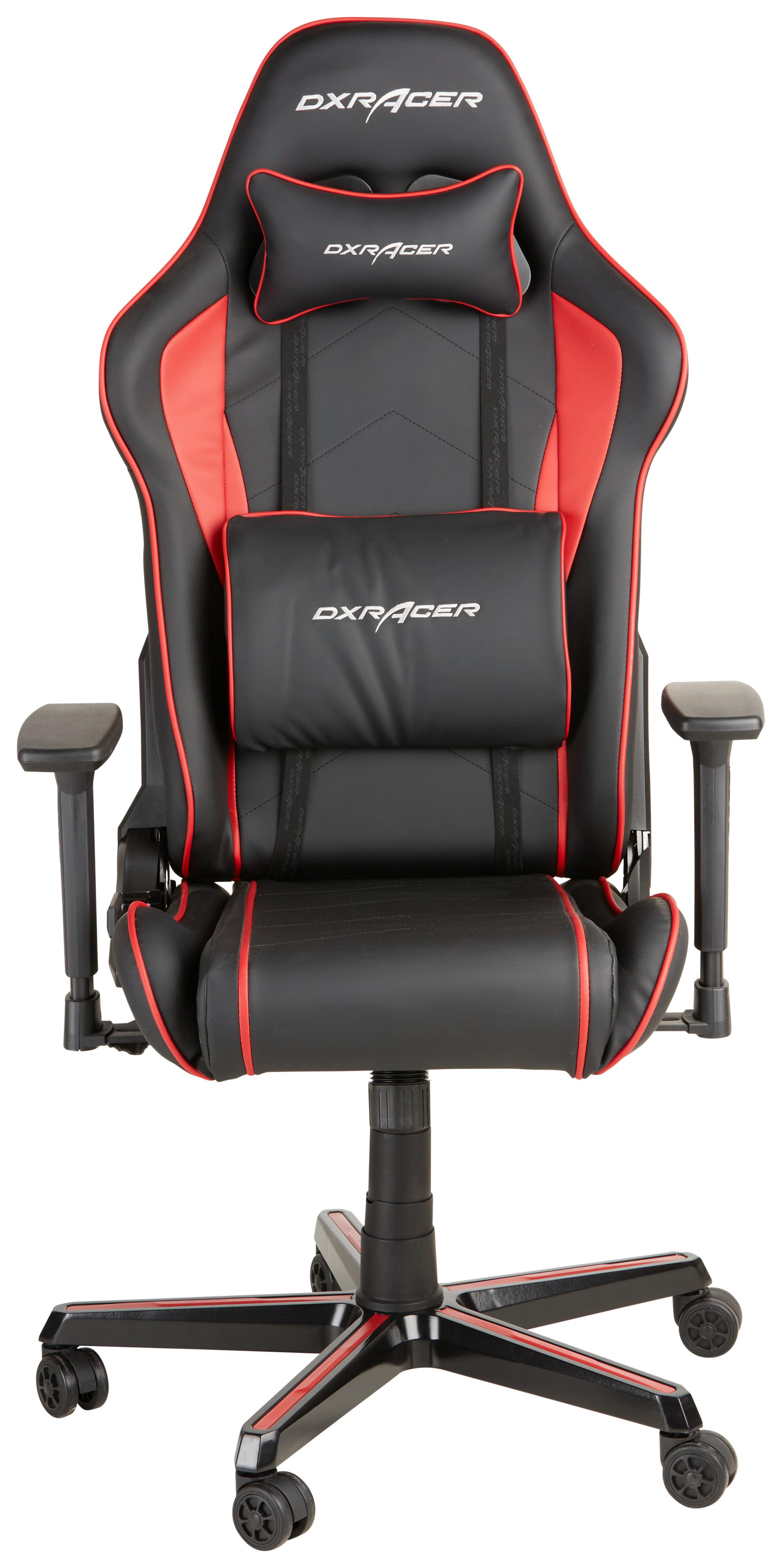 Gamingstuhl in Rot/Schwarz - Rot/Schwarz, Modern, Textil/Metall (64/123/64cm) - Mömax