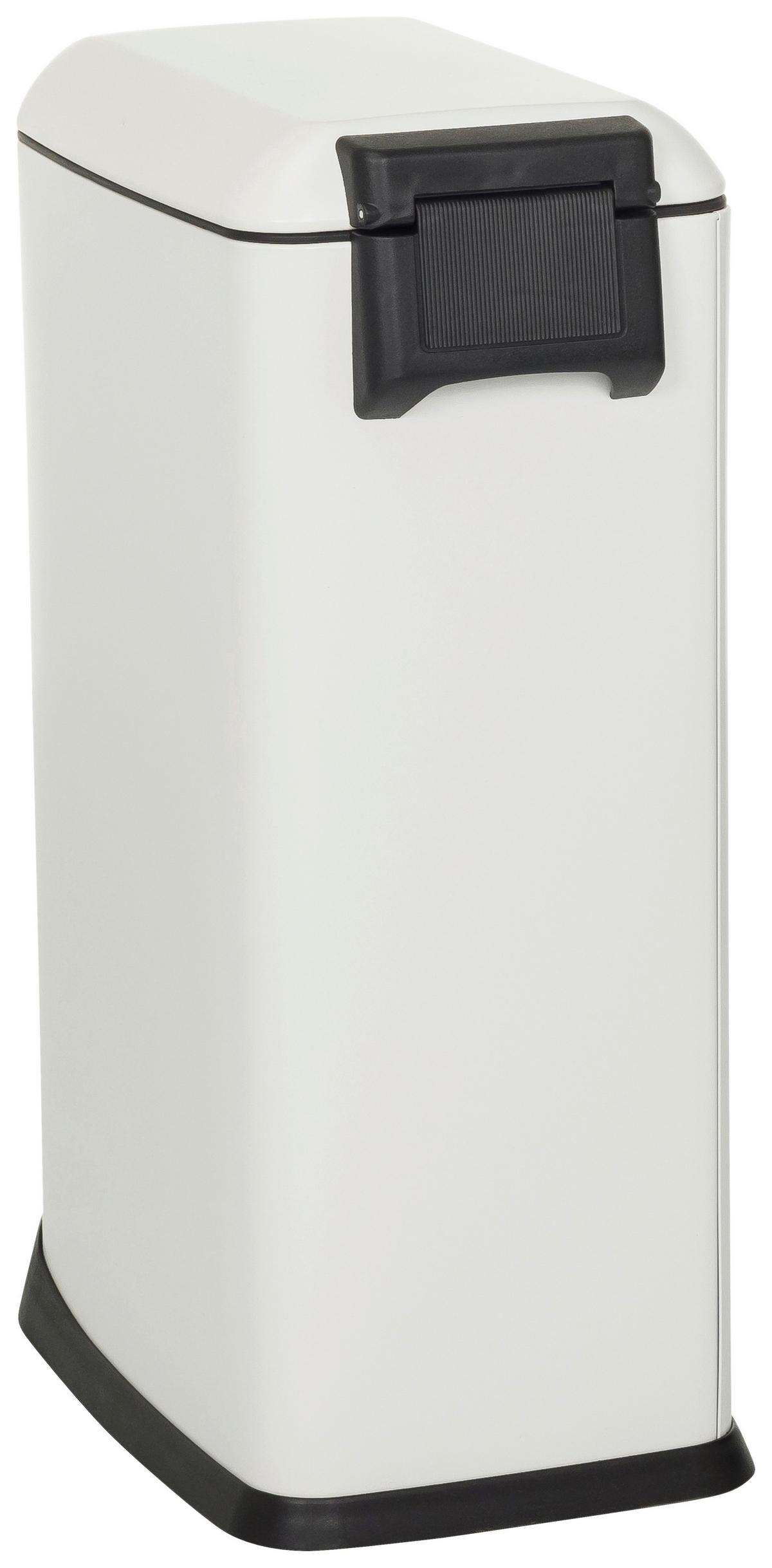 Koš Za Smeti Clean Slim, Bela - črna/bela, Moderno (34/56/22cm) - MID.YOU