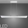 Led Hängeleuchte Rufus - Chromfarben, MODERN, Glas/Metall (100/15/120cm) - PREMIUM LIVING