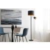 GOLVLAMPA MANFRIED - svart, Modern, metall/textil (35/162cm) - Mömax
