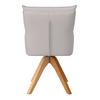STOL MED ARMSTÖD LORELEI - ljusgrå/naturfärgad, Modern, trä/textil (58/87/63cm) - Bessagi Home