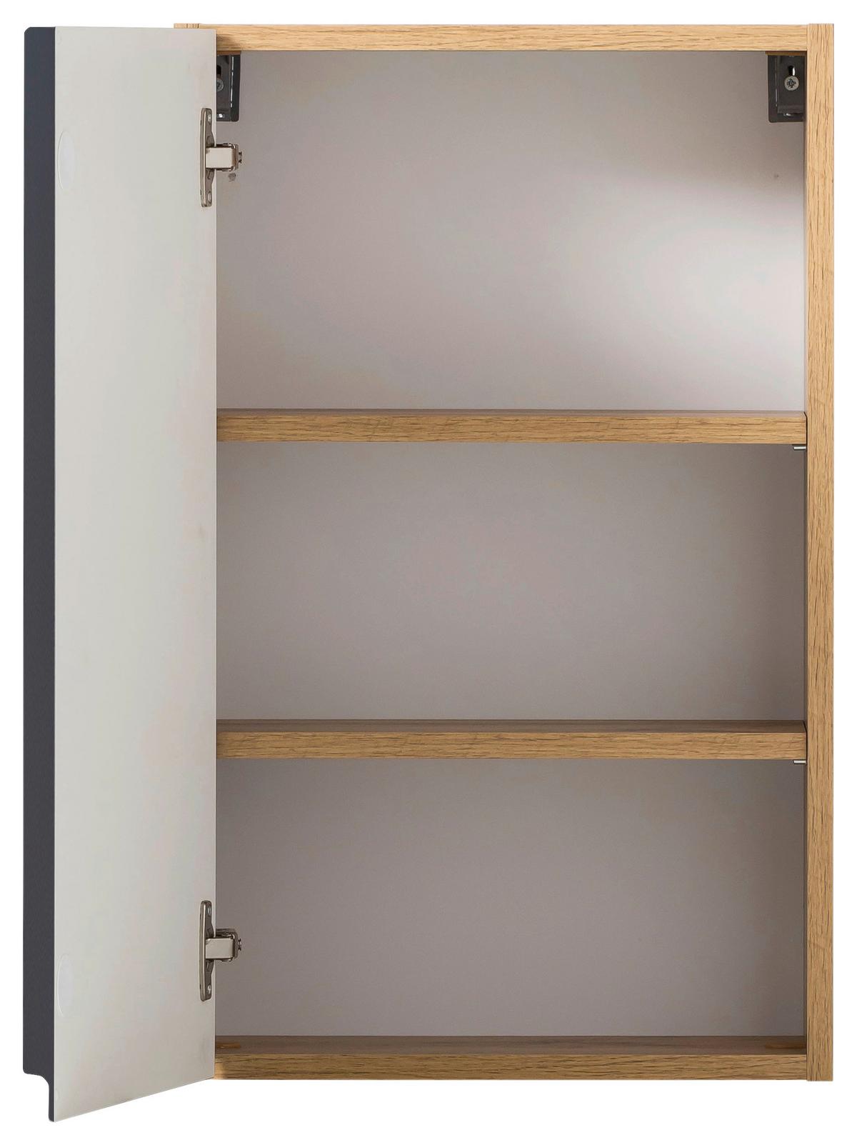 Hängeschrank Varese ca. 40x64 cm Grau/Eiche - Eiche Wotan/Grau, MODERN, Holzwerkstoff (40/64/20cm) - Held