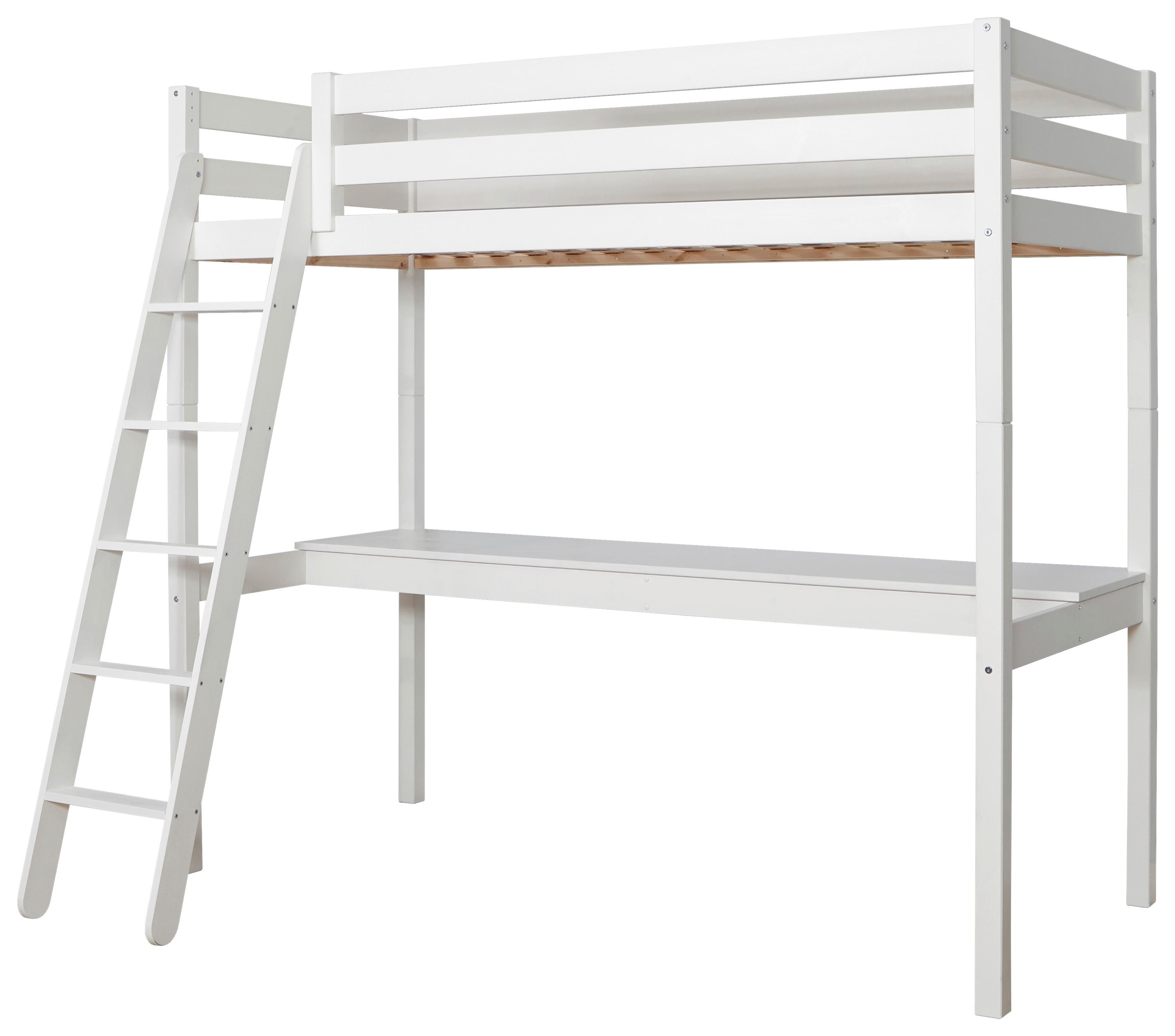 Pograd Felix, Bor, Bela, Masivno, 90x200 - bela, Moderno, les (90/200cm) - MID.YOU