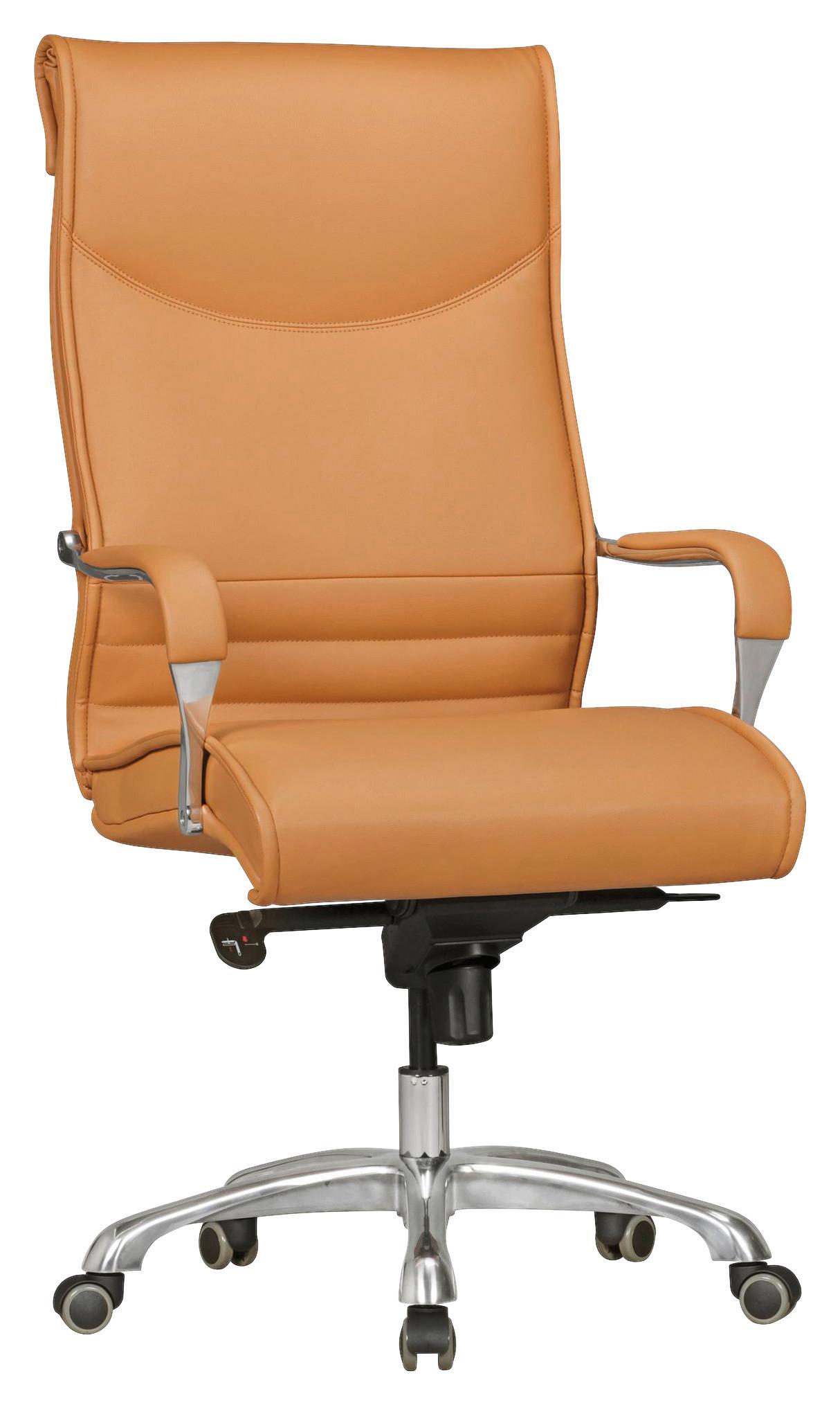 Vrtljivi Stol Bigboss - barve aluminija/rjava, Konvencionalno, kovina/umetna masa (61/126/60cm) - MID.YOU