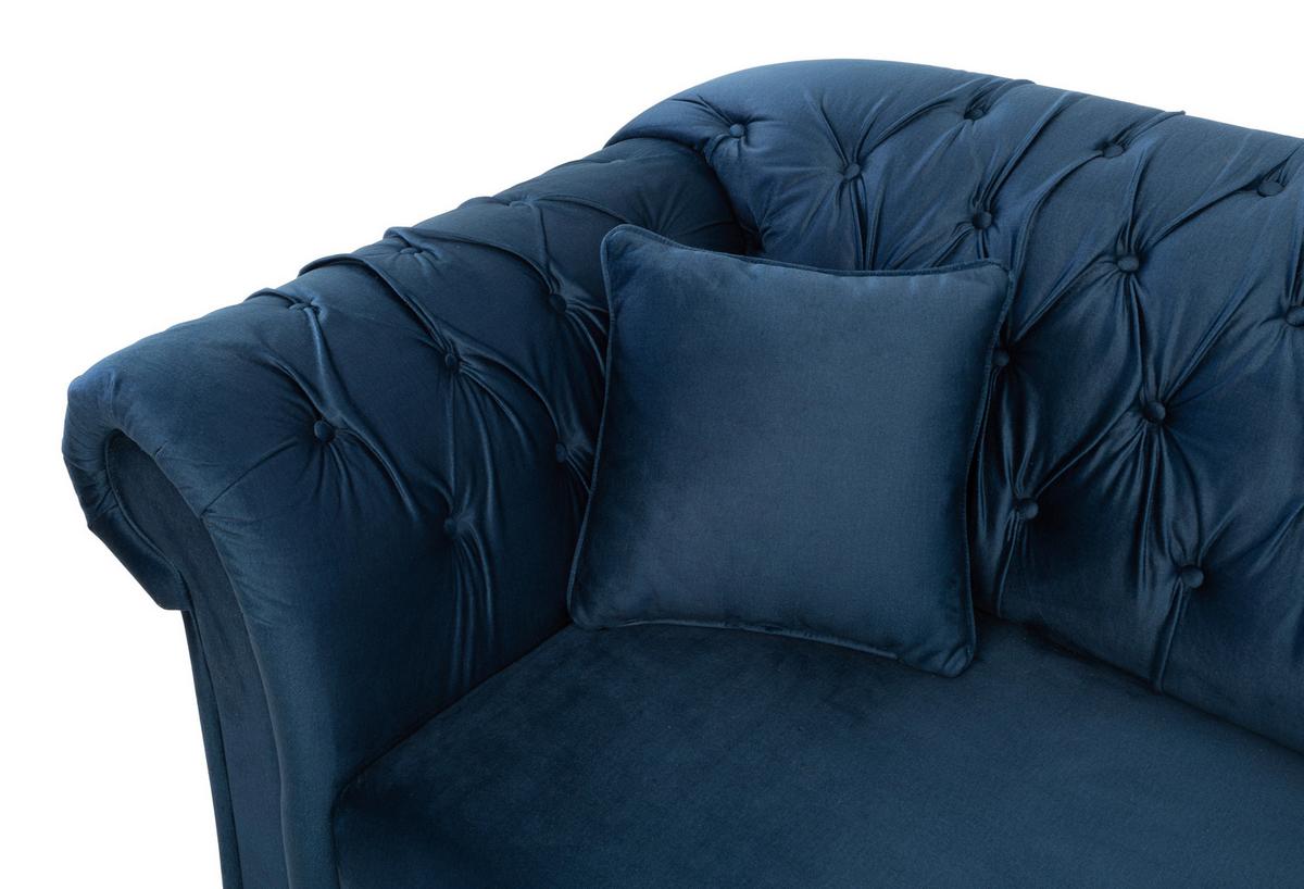 CANAPEA EXTENSIBILĂ CUPIDO - albastru închis, Design, textil (213/86/99cm) - Mömax