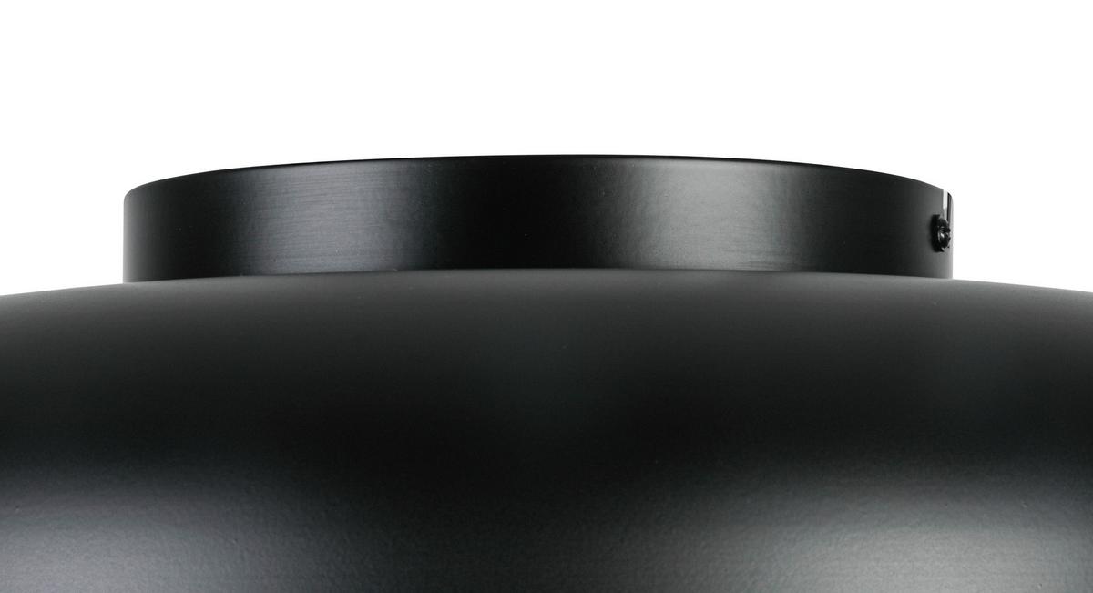 LED-Deckenleuchte Mike Schwarz/Weiß max. 24 Watt - Weiss/Schwarz, Modern, Kunststoff/Metall (35/11cm) - Mömax