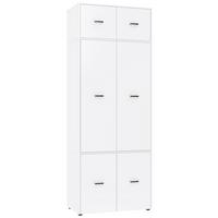 Kleiderschrank Kivo Weiß - Schwarz/Weiß, Basics, Holzwerkstoff/Kunststoff (90/239,40/52,1cm) - Based