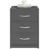 Noćni Ormarić Pepe - boje grafita/siva, drvni materijal/plastika (38,5/54/28cm) - Based