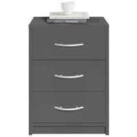 Noptiera PEPE - grafit, material pe bază de lemn (38,5/54/28cm) - Based