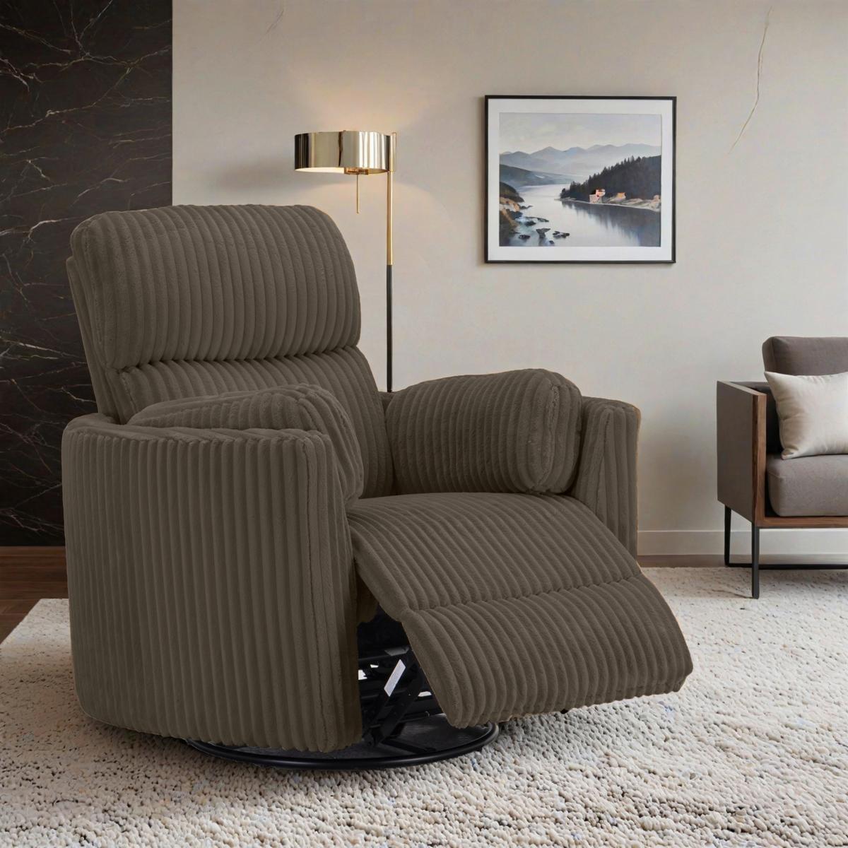 Fotelj Palermo, Barva Kapučina - črna/barve kapučina, Design, kovina/tekstil (100.5/96/103.5cm) - Livetastic