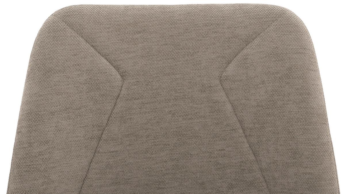 Stolica Tena - svijetlo smeđa/crna, Basics, metal/tekstil (46,5/86,5/59cm) - Based