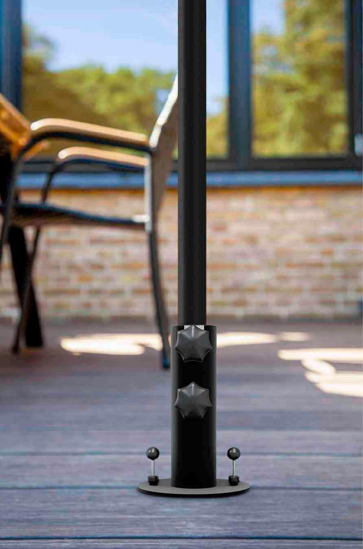 Sonnenschirmständer Sonnenschirmständer - Anthrazit, Modern, Metall (13/13/18cm) - Gardenson