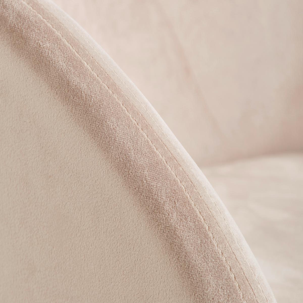 ZESTAW KRZESEŁ Z PODŁOKIETNIK. SUNNY RETRO 2ER SET -TREND- - kolor złoty/taupe, Trend, metal/tkanina (48/79/62cm) - Livetastic