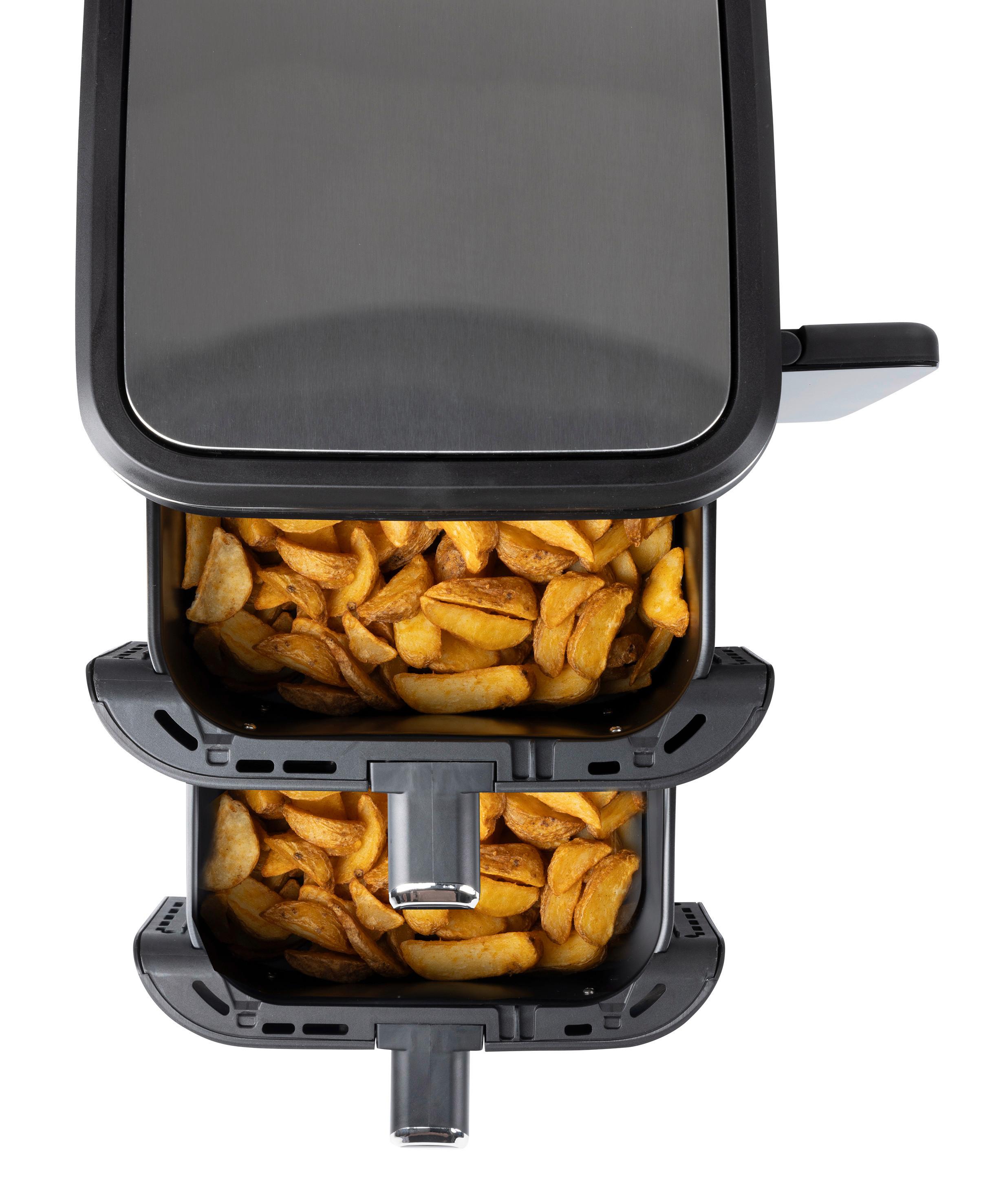 Heißluftfritteuse Gourmetmaxx Schwarz max. 2800 Wattt - Schwarz, MODERN, Kunststoff (38,7/31,9/30,3cm)