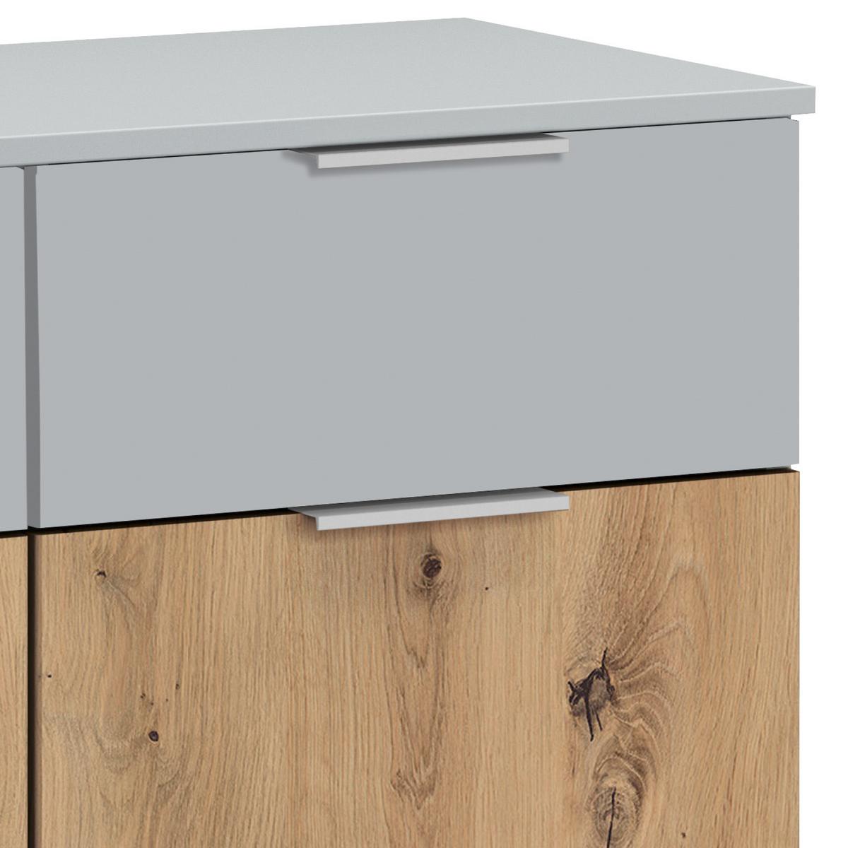 Komoda Alabama - hrast Artisan/svijetlo siva, Moderno, drvni materijal (93/81/42cm) - Modern Living