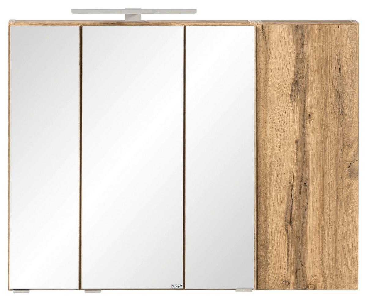 Spiegelschrank Varese ca. 85x64 cm Wotan Eiche Dekor - MODERN, Glas/Holzwerkstoff (85/64/20cm) - Held