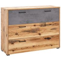 Comodă Alicante - culoare lemn molid/gri, Modern, material pe bază de lemn (120/89,4/38cm)