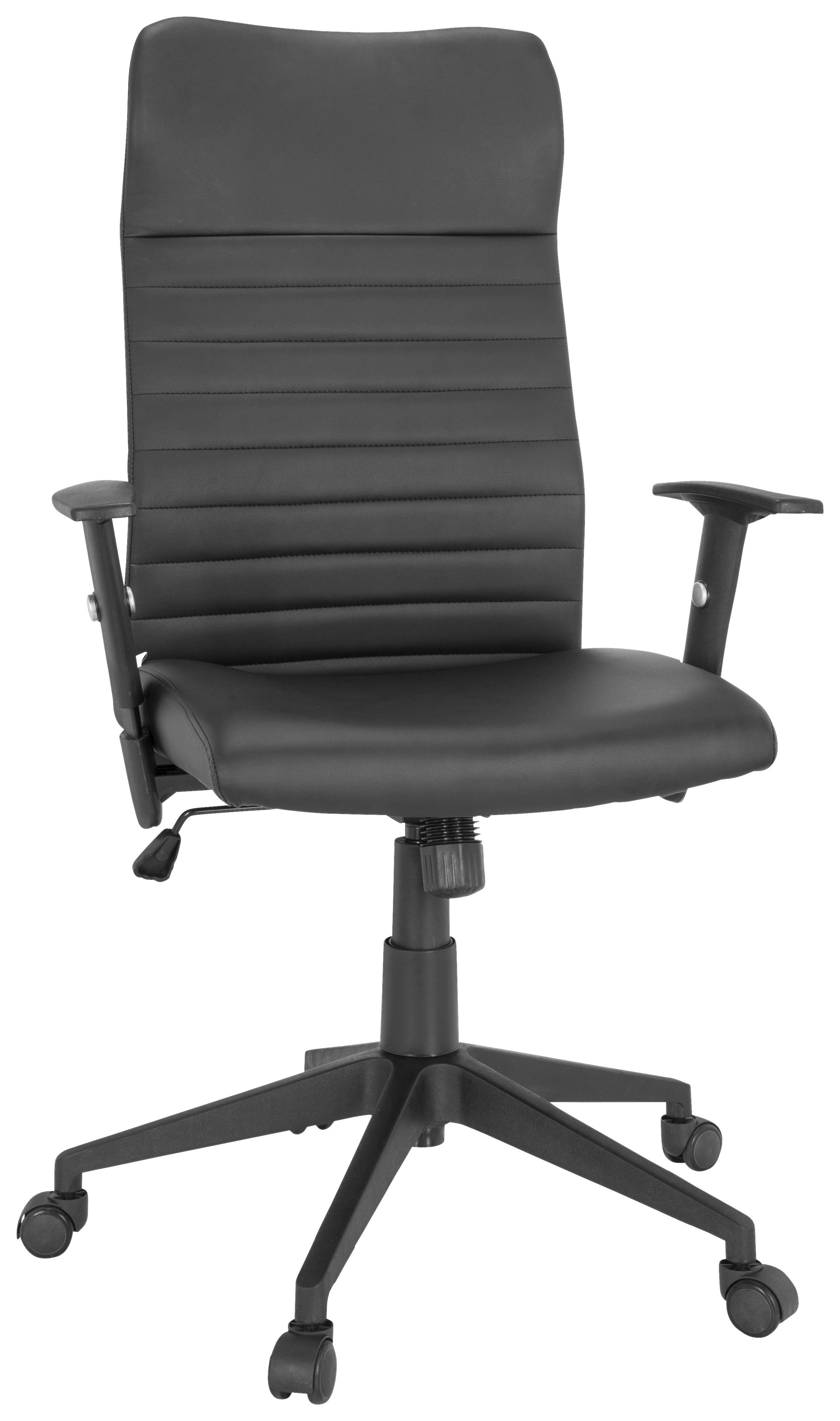 Pisarniški Stol Arton 30, Črna - črna, Moderno, umetna masa/tekstil (72/115/55cm) - MID.YOU