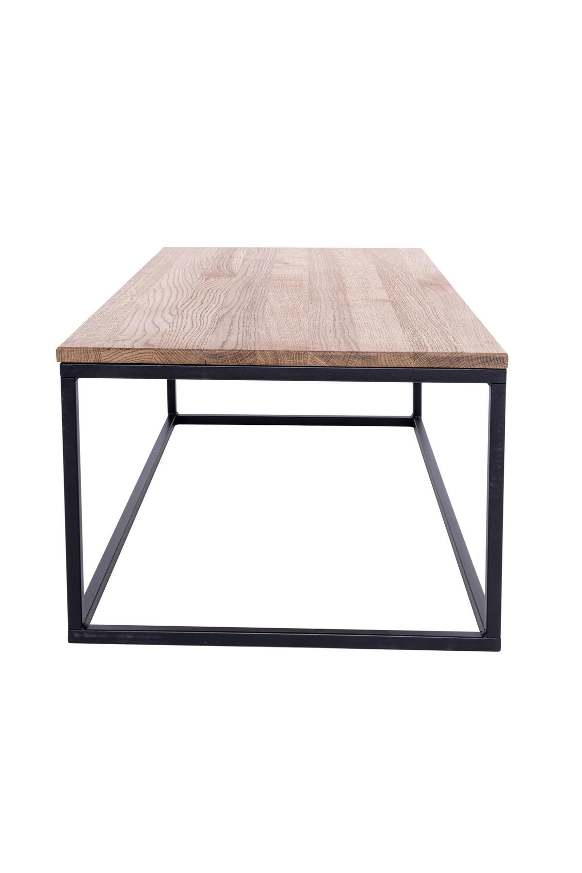Couchtisch B152413 Jonas - Eichefarben/Schwarz, Natur, Holz/Metall (110/60/40cm) - Globo