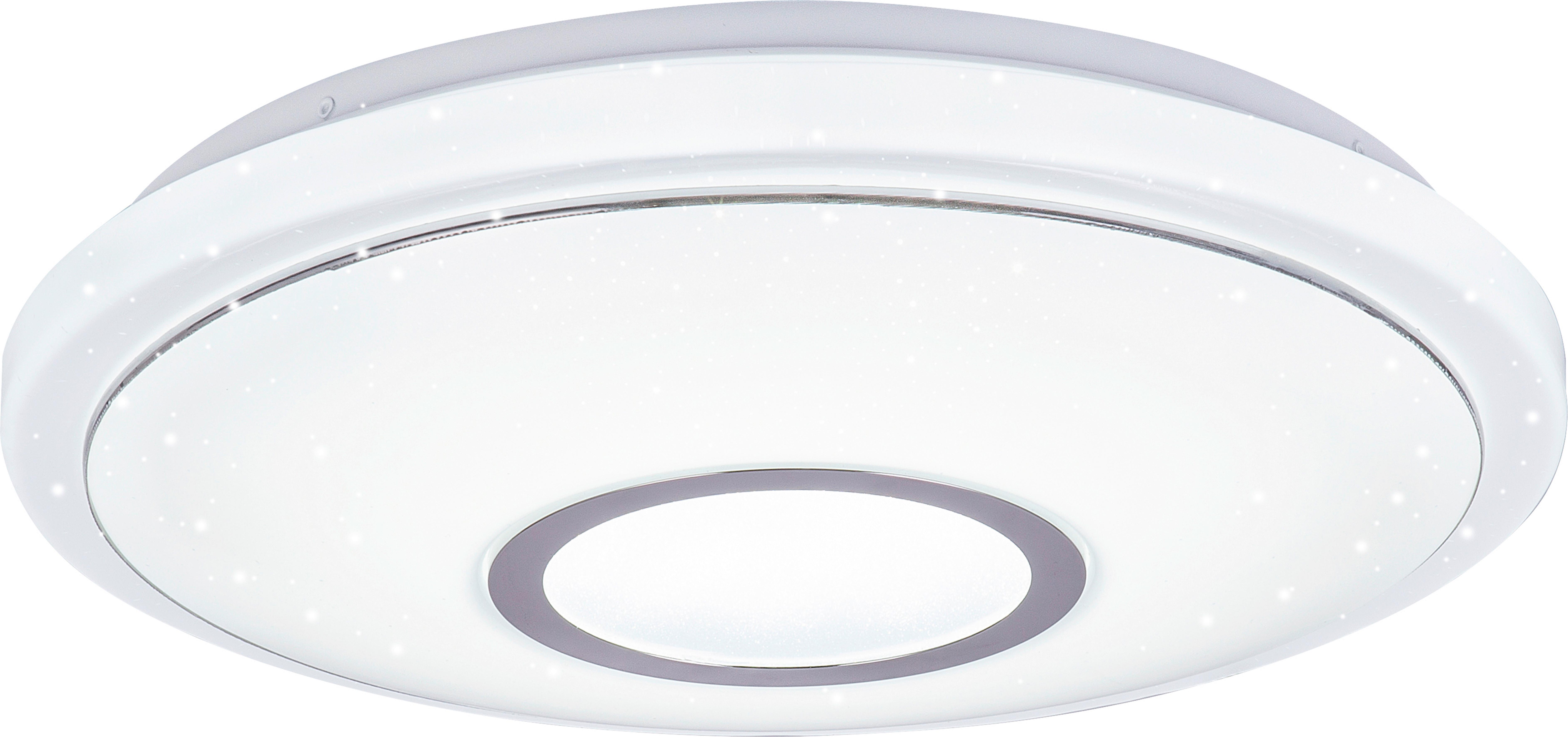 LED Mennyezeti Lámpa Ross 40cm - fehér, konvencionális, műanyag/fém (40/9cm) - Premium Living