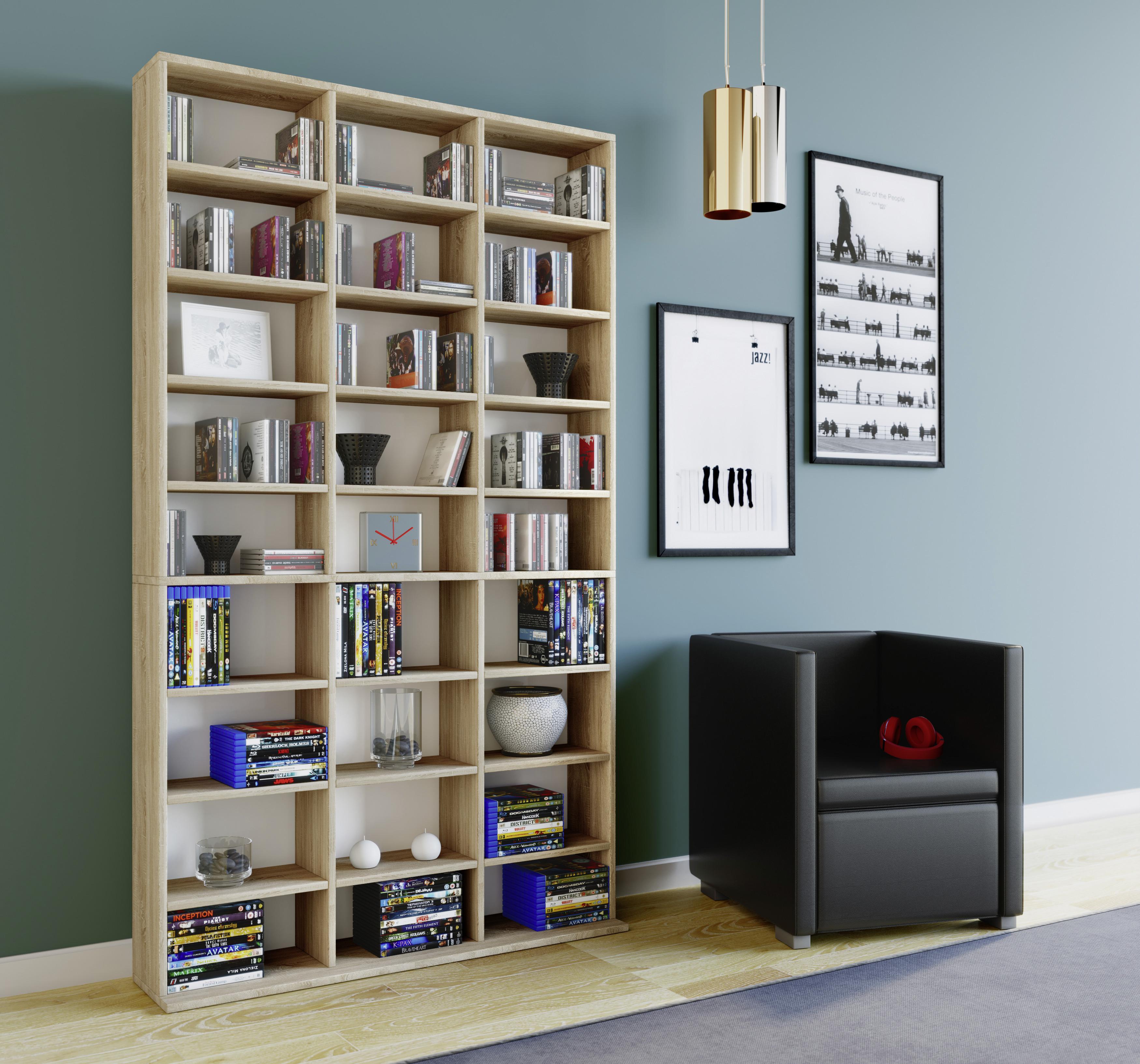 Standregal Megosa Maxi Eichefarben - Eichefarben, KONVENTIONELL, Holzwerkstoff (102/183/18 (23)cm) - MID.YOU