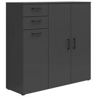Kommode Multistauraum Graphitfarben - Anthrazit/Graphitfarben, Modern, Holzwerkstoff/Kunststoff (120cm) - Premium Living