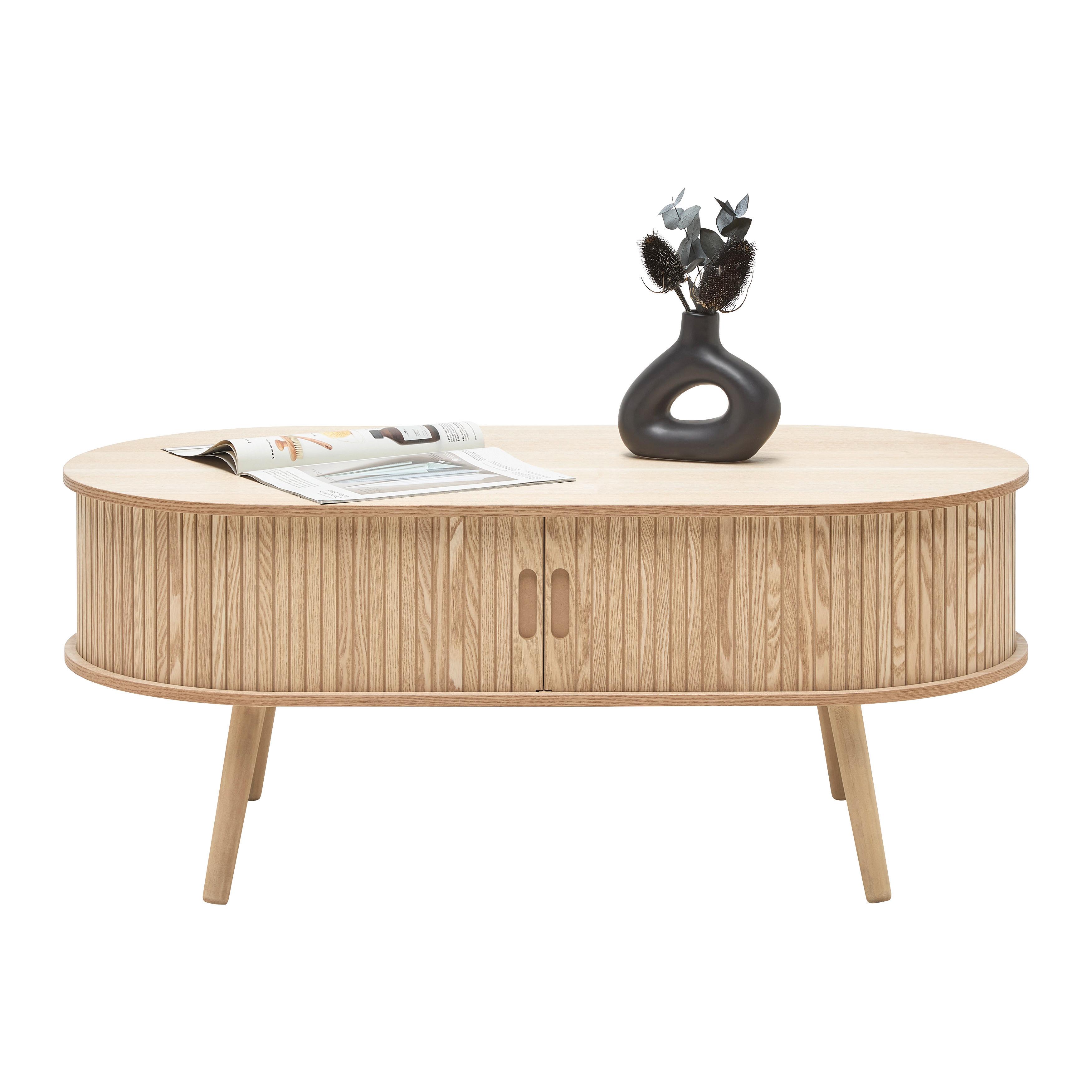 SOFFBORD SKANDY II - naturfärgad, Klassisk, trämaterial/trä (100/50/40cm) - Premium Living