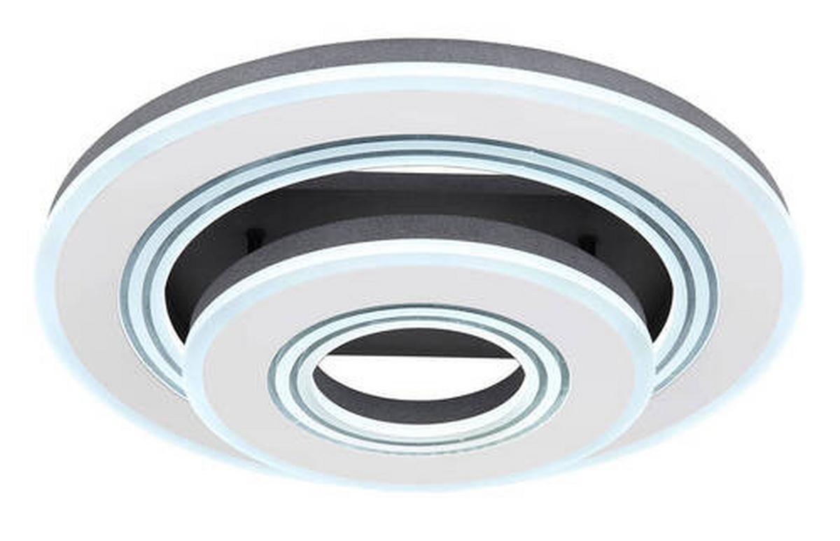 Led Stropna Svjetiljka Jack - bijela/crna, Design, metal/plastika (50/11,5cm) - Globo