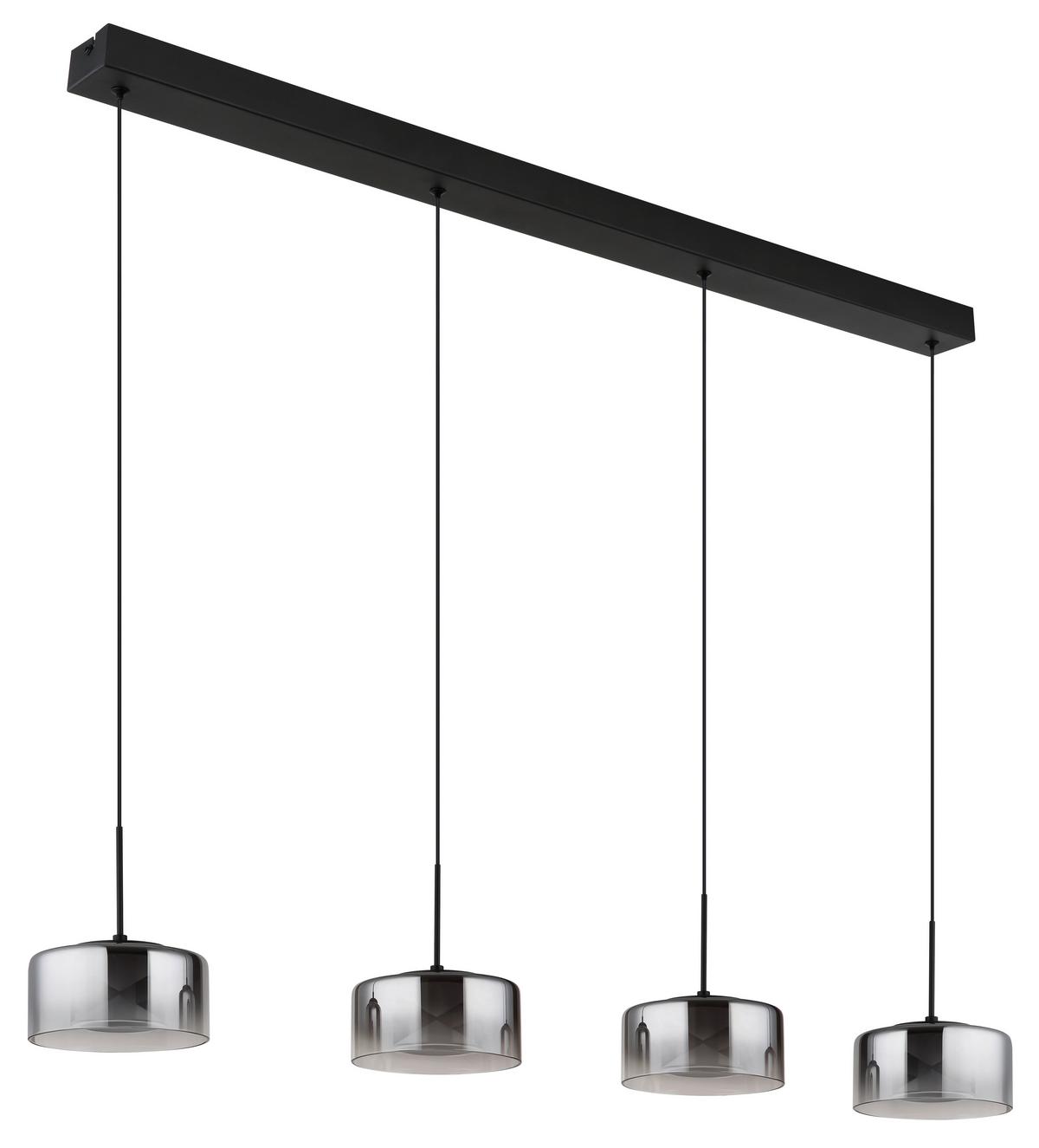 LAMPA WISZĄCA LISSI - przejrzysty/czarny, Design, tworzywo sztuczne/metal (105/15/150cm) - Collet's Monde