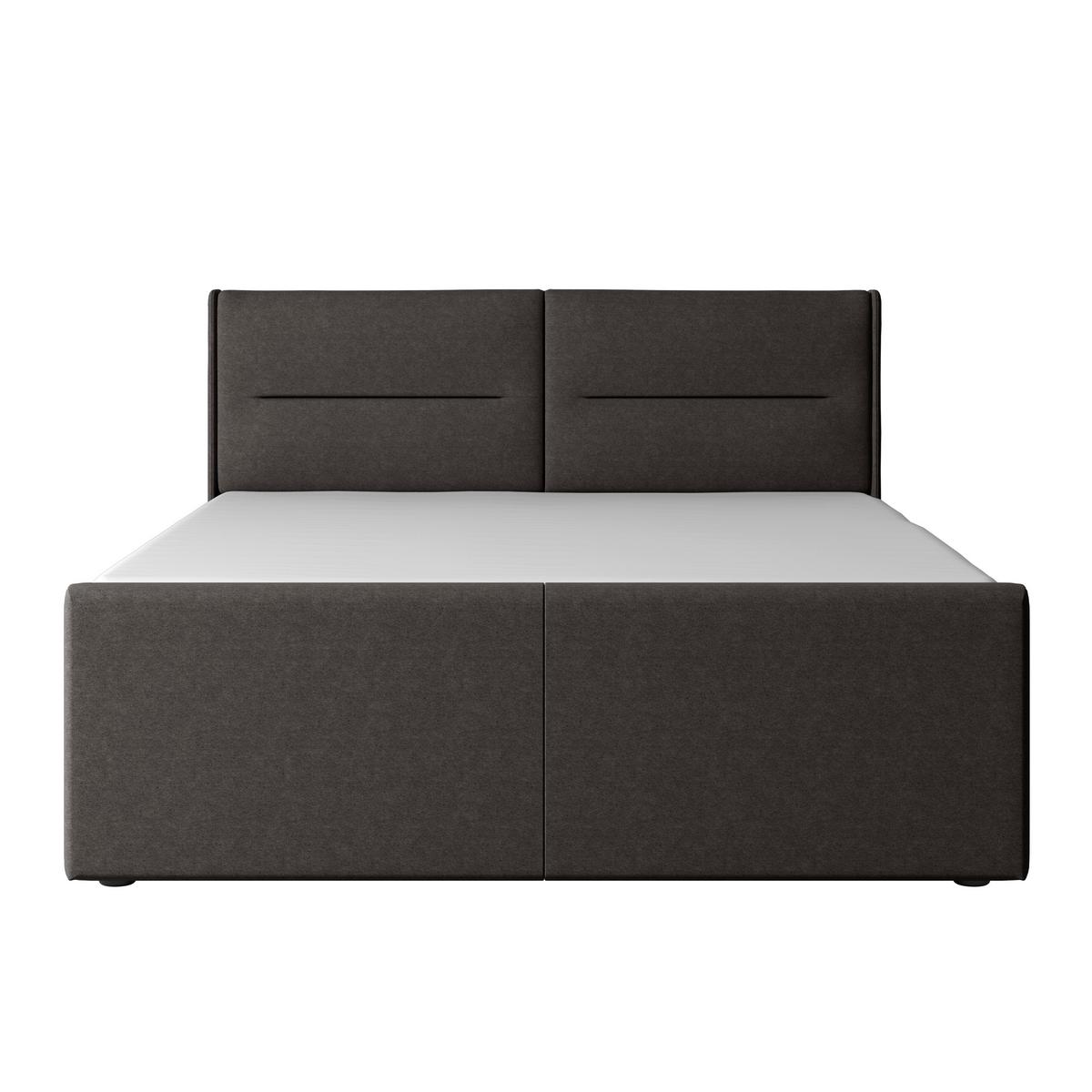 Boxspringbett Kyoto ca. 180x200 cm - Anthrazit, MODERN, Holz/Kunststoff (180/200cm) - MID.YOU