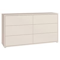 Komoda Alice, Peščena Barva - srebrne barve/peščene barve, Trend, umetna masa/leseni material (155/83/42cm) - Carryhome