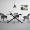 MATBORD JONAS -BASED- - grå/svart, Modern, metall/keramik (160/76/90cm) - Based