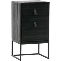 Nachtkästchen Zola Schwarz - Schwarz, Basics, Holz/Metall (74/40/35cm) - MID.YOU