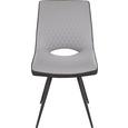 Stuhl in Grau - Dunkelgrau/Schwarz, MODERN, Textil/Metall (64,5/86/47cm) - Modern Living Stuhl in Grau - Dunkelgrau/Schwarz, MODERN, Textil/Metall (64,5/86/47cm) - Modern Living