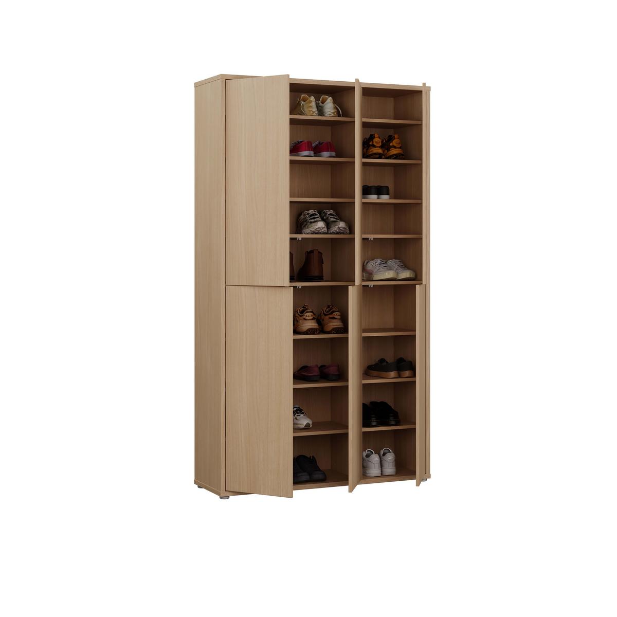 Ormar Za Cipele Alice Springs - boje hrasta/boje škriljevca, Moderno, drvni materijal (109,2/191,9/34,9cm) - Modern Living