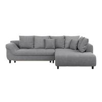 Sedežna Garnitura Mendoza, Siva, Ležišče, Predal - siva/črna, Design, tekstil/les (309/197cm) - Mömax