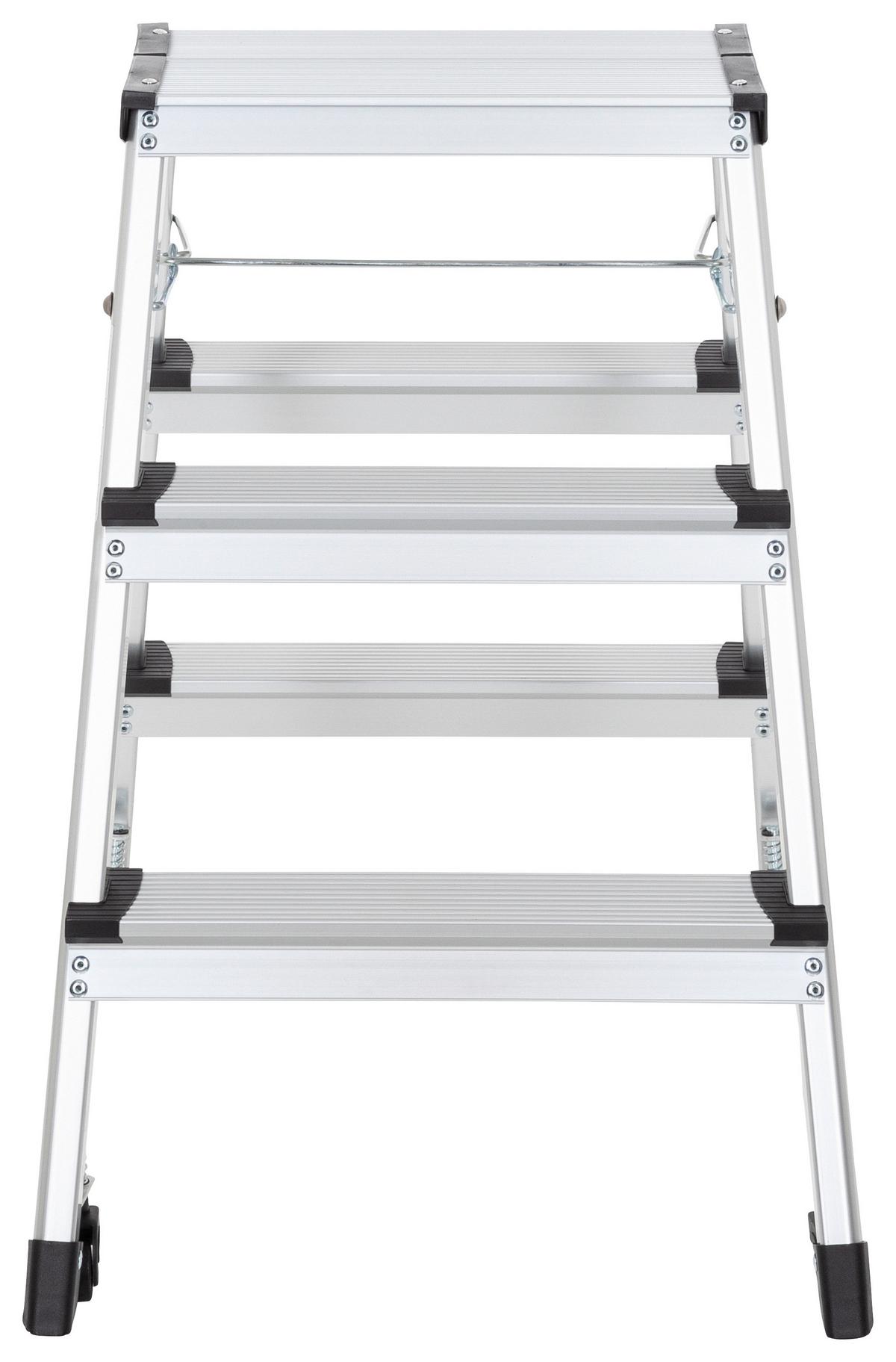 Zložljiva Lestev Solid Iv, Aluminij - barve aluminija, Basics, kovina (43/67/21cm) - MID.YOU