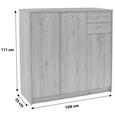 Komoda 4-you - hrast, leseni material (109,1/111,4/34,6cm) - Mömax modern living Komoda 4-you - hrast, leseni material (109,1/111,4/34,6cm) - Mömax modern living