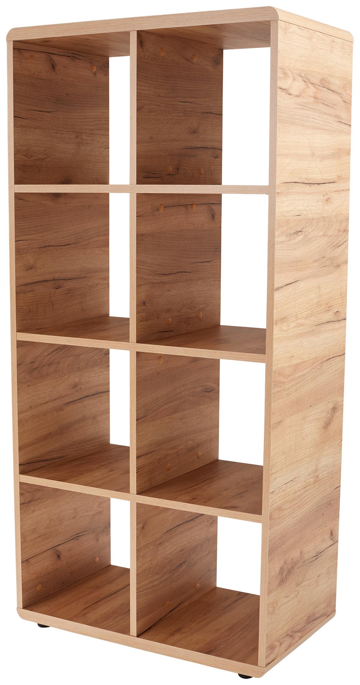 Etajeră Fontana FTR01 - culoare lemn stejar, Modern, material pe bază de lemn (73,2/145/35cm) - Modern Living