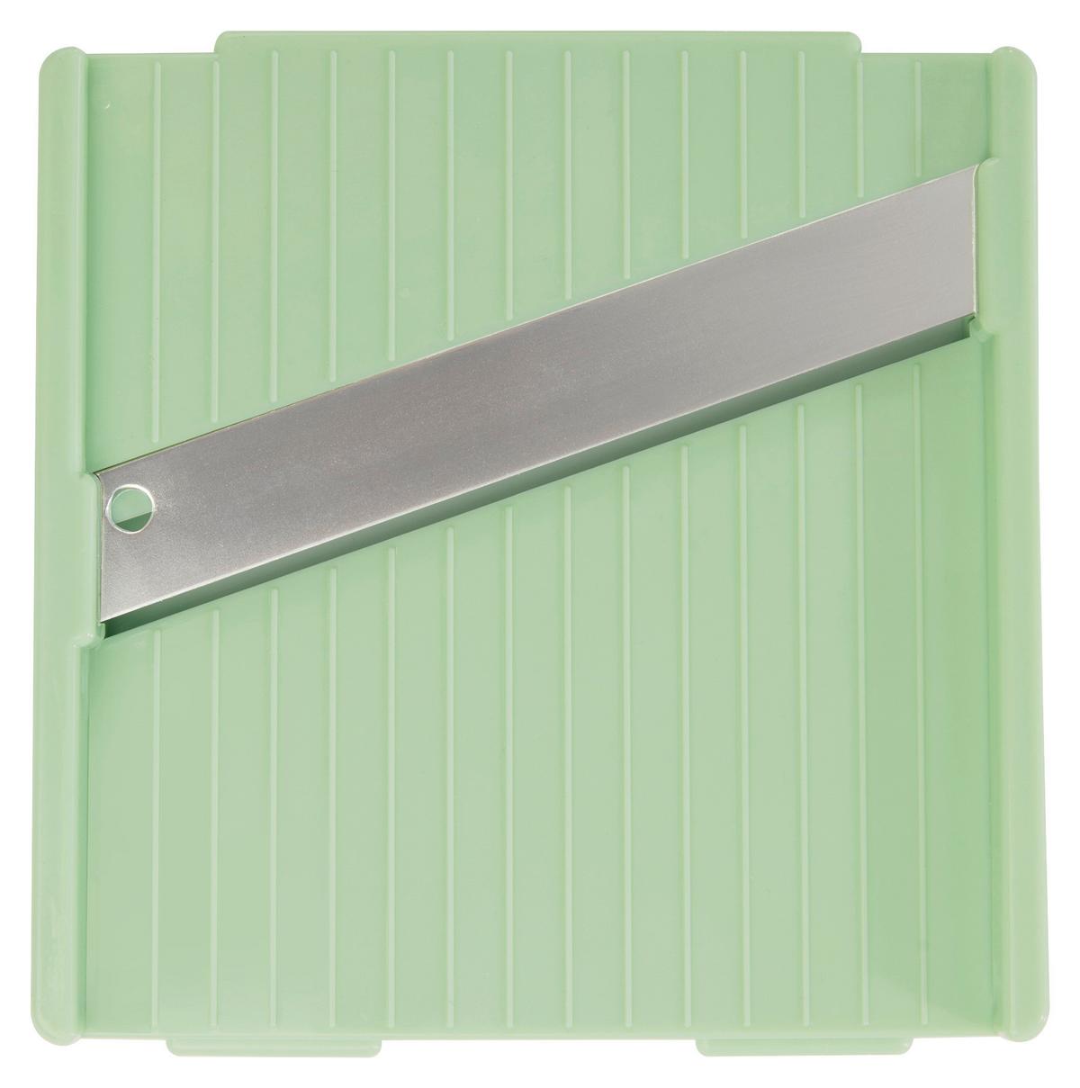 Gemüseschneider Gourmetmaxx Multi-Schneider Weiß/Grün - Salbeigrün/Weiß, KONVENTIONELL, Kunststoff/Metall (27,5/11,5/9,5cm)