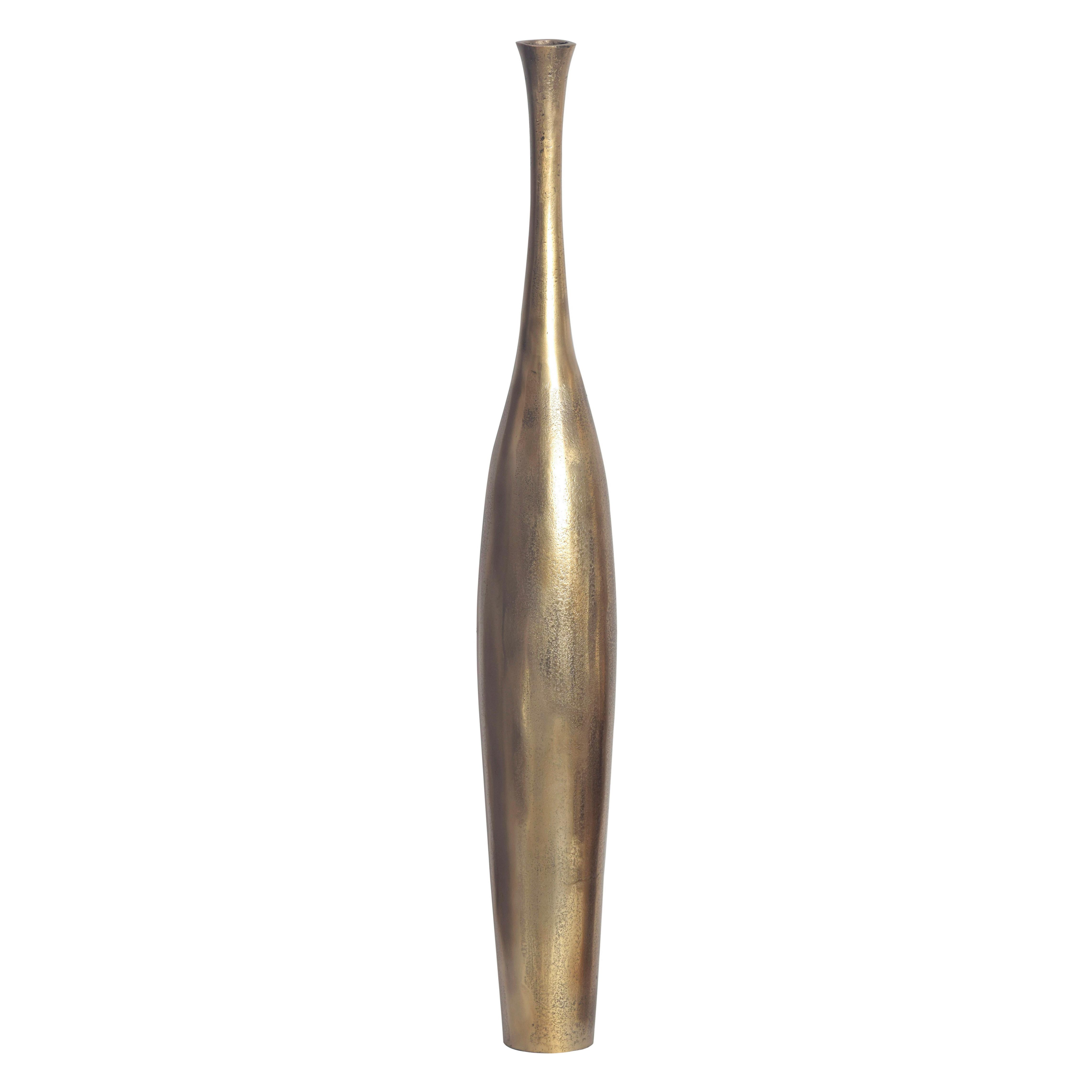 Dekorativna Vaza Goldie - zlate barve, Design, kovina (13/75/13cm) - Livetastic