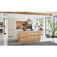 Einbauküche Easytouch Sand/Eichefarben - Sandfarben/Eichefarben, MODERN, Holzwerkstoff (300cm) - Nobilia