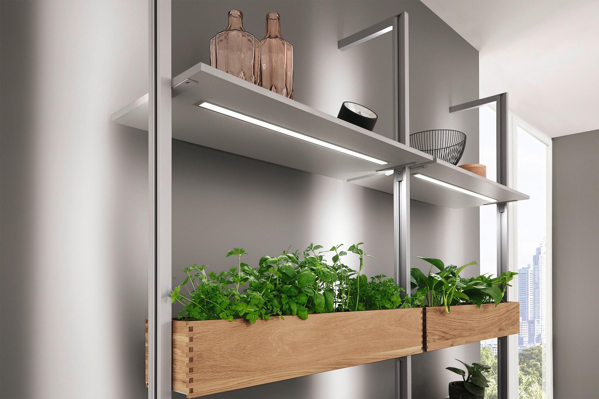Ugradna Kuhinja Touch - siva, Moderno, pločasti materijal - Nobilia