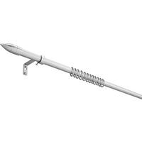 Vorhangstangenset Cardo aus Metall, ca. 160cm - Edelstahlfarben, Metall (160cm) - Premium Living
