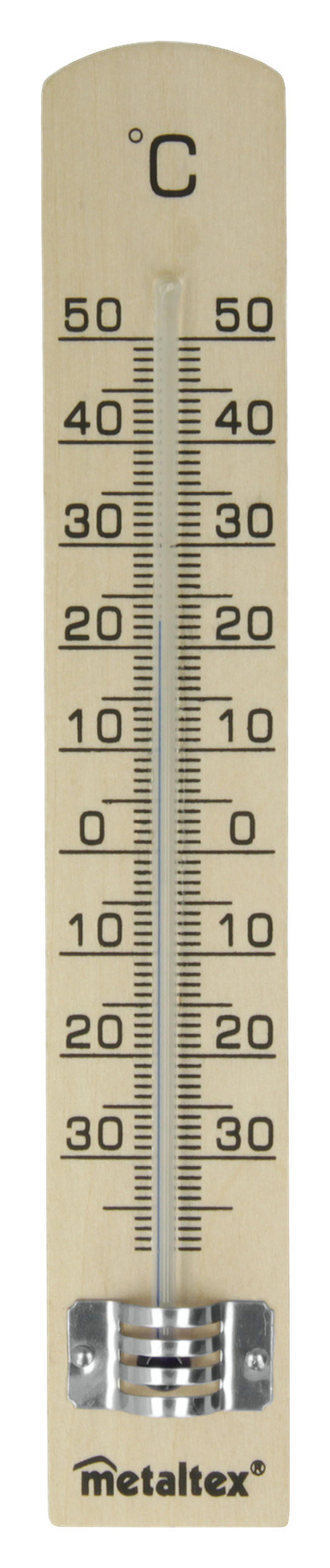 Hőmérő Fa - natúr, fa (4/1.5/16cm)