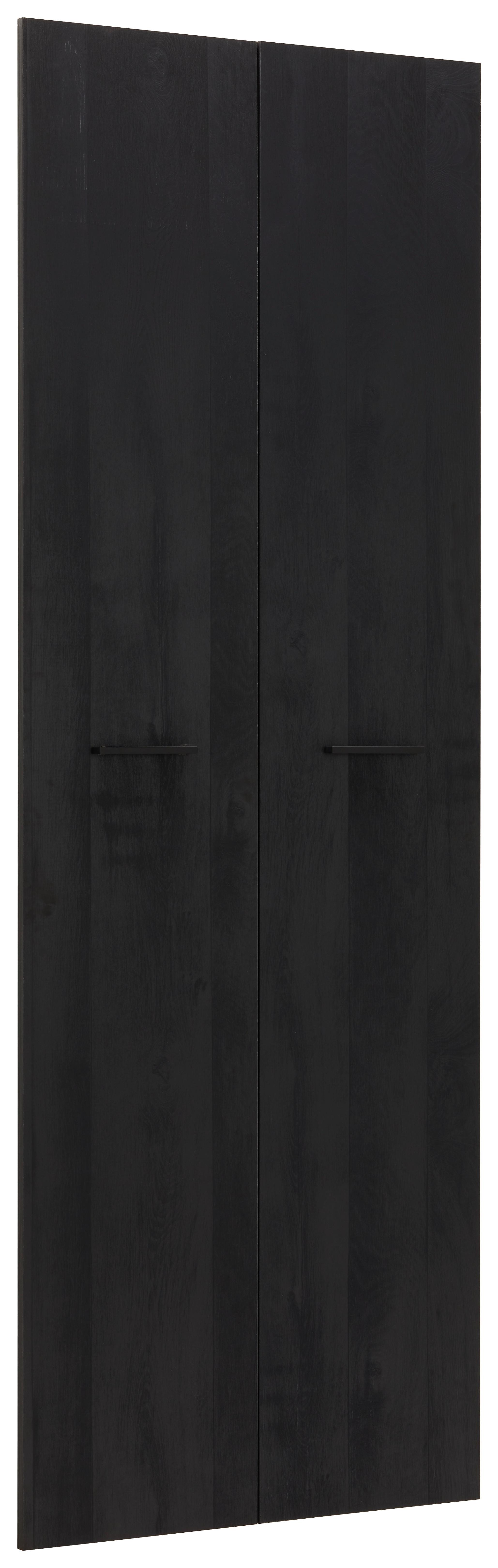 Türenset in Schwarz ca. 75x210x2cm - Schwarz, MODERN, Holzwerkstoff/Metall (75/210/2cm) - Modern Living