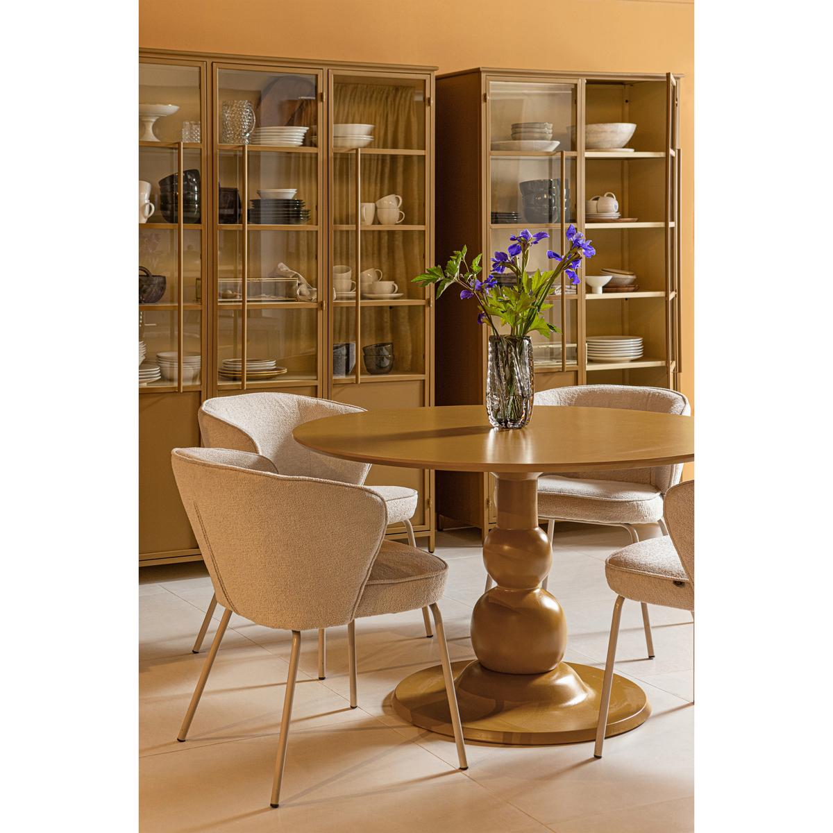 Vitrine Exhibit Honiggelb - Honig, Design, Glas/Metall (96/200/40cm) - Livetastic